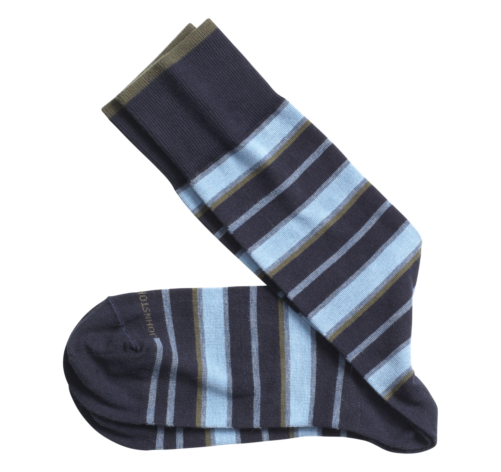Johnston & Murphy Wide Stripe Socks