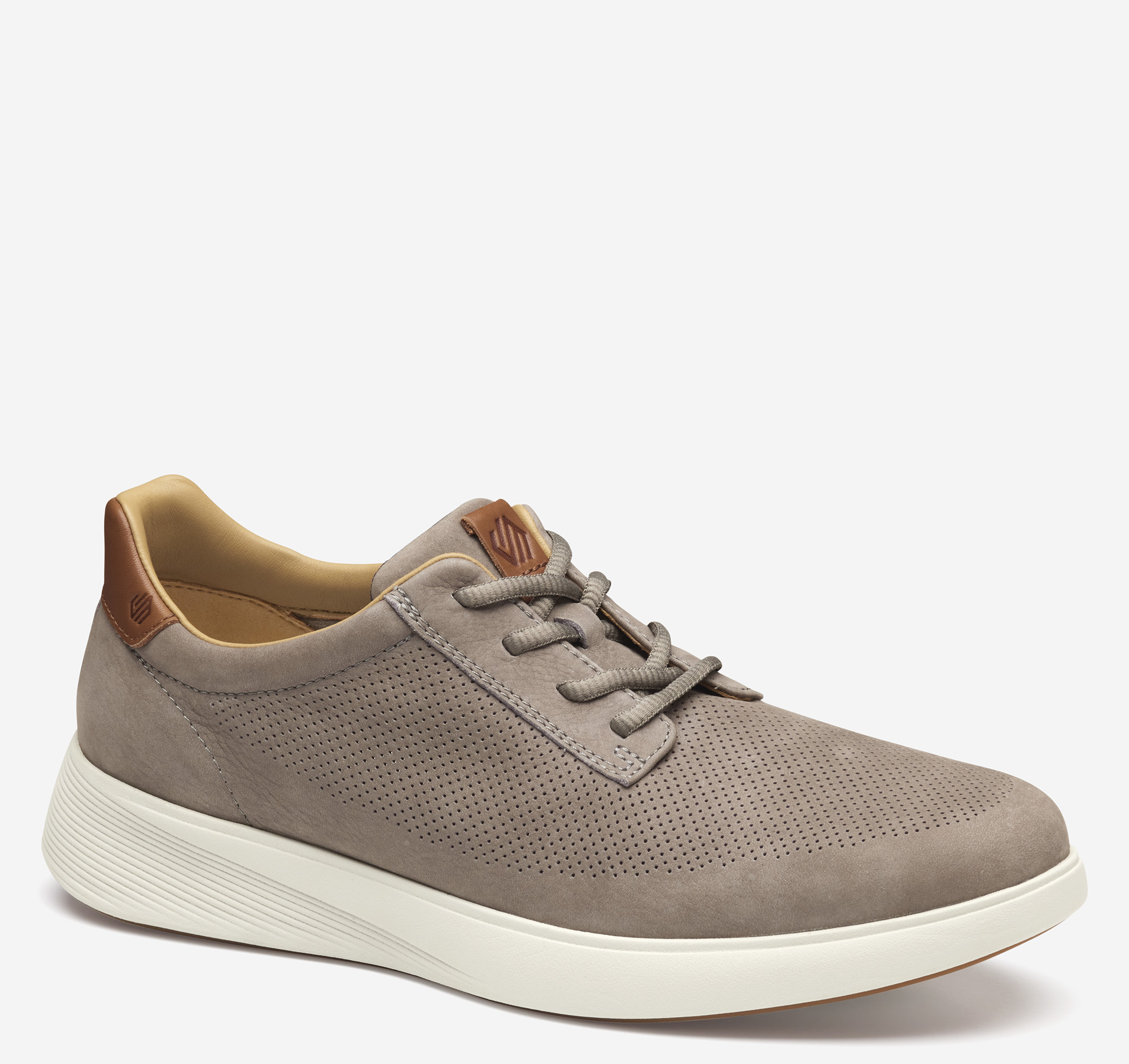 Johnston & Murphy Men's Ackerson Perfed Plain Toe - Gray Nubuck - Size 8 - M