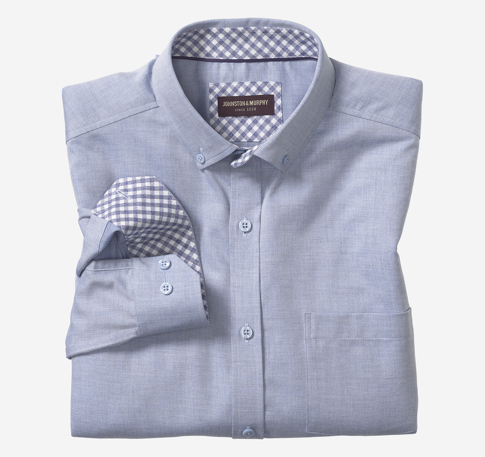 Image of Johnston & Murphy Recycled Long-Sleeve Shirt