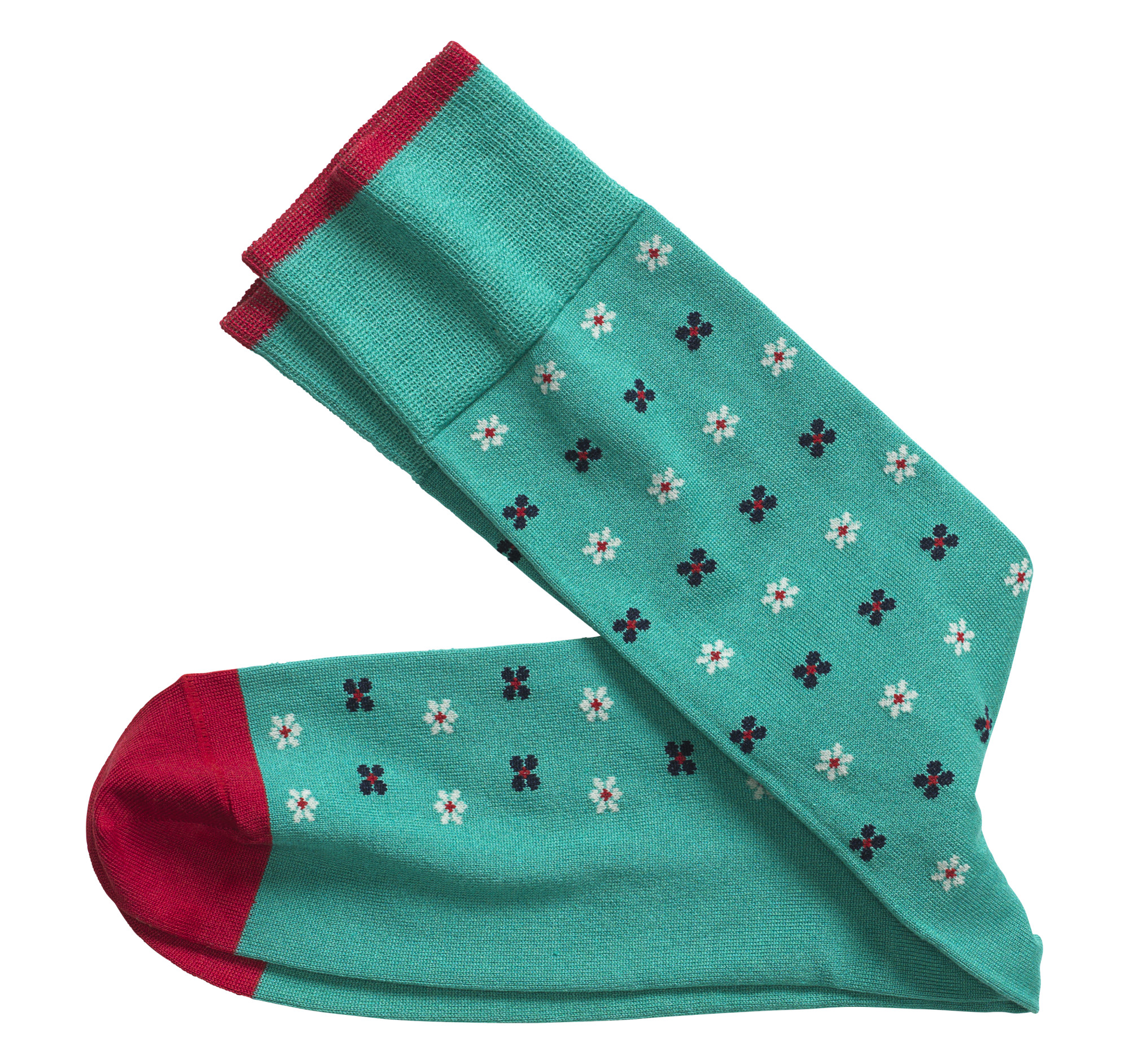 Johnston & Murphy Floral Stripe Socks