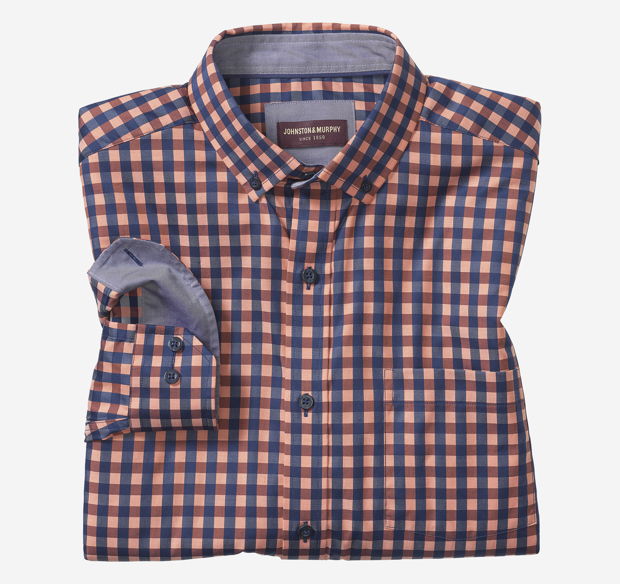 Button-Collar Premium Cotton Shirt image number null