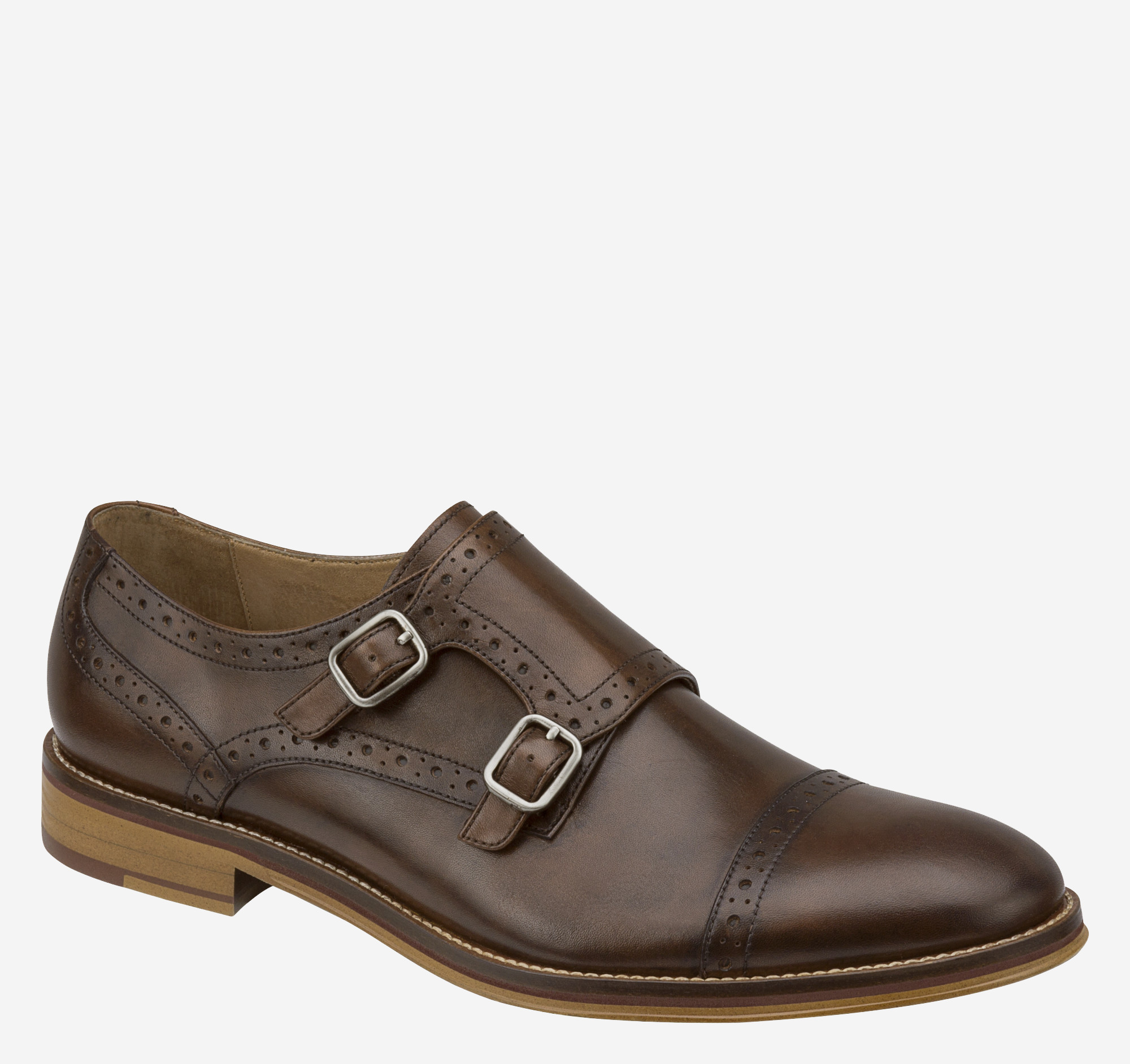 Johnston & Murphy Conard Double Buckle Monk Strap