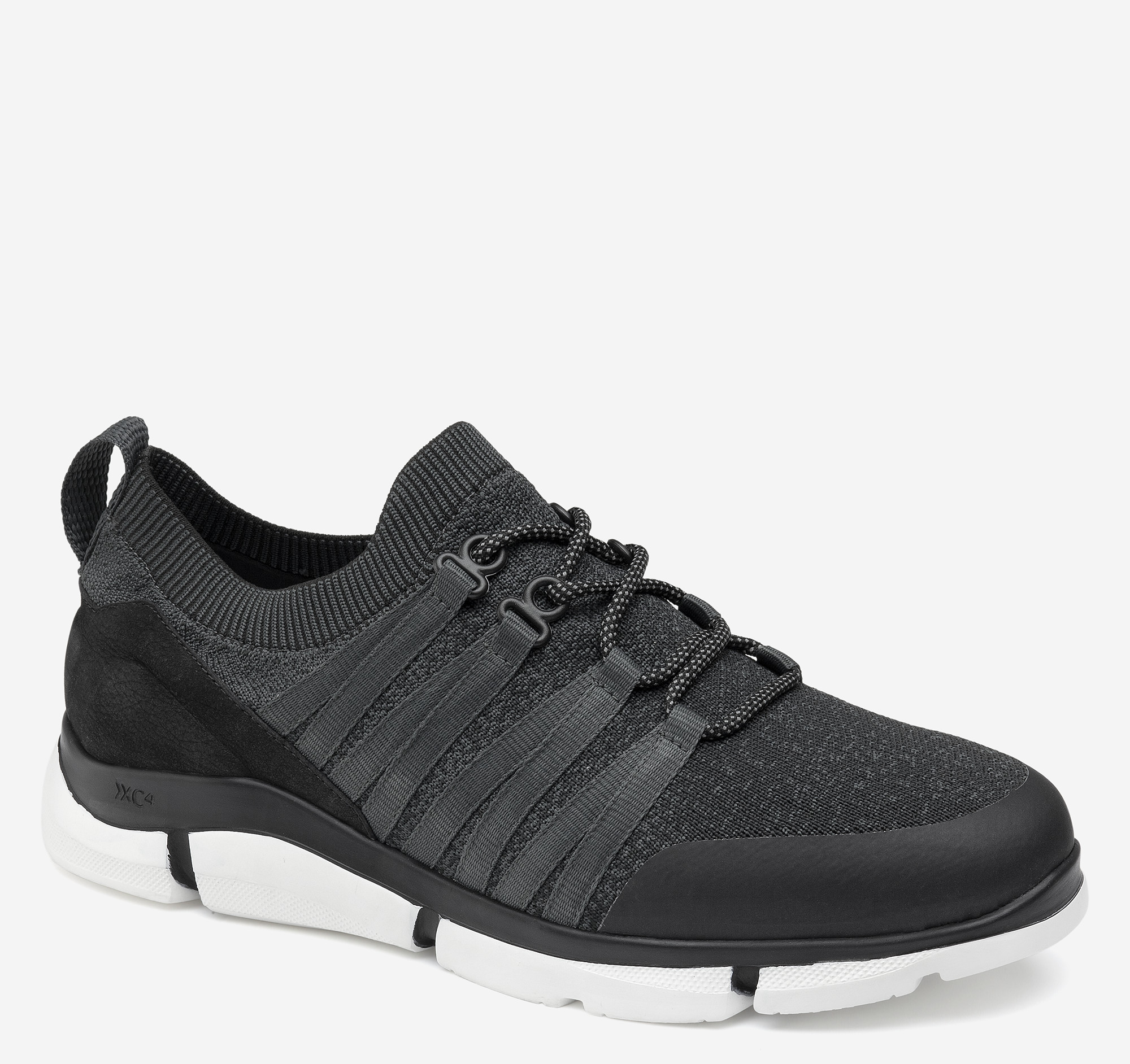 Johnston & Murphy Men's XC4 Cleary Lace-Up Shoe - Black/Slate Knit
