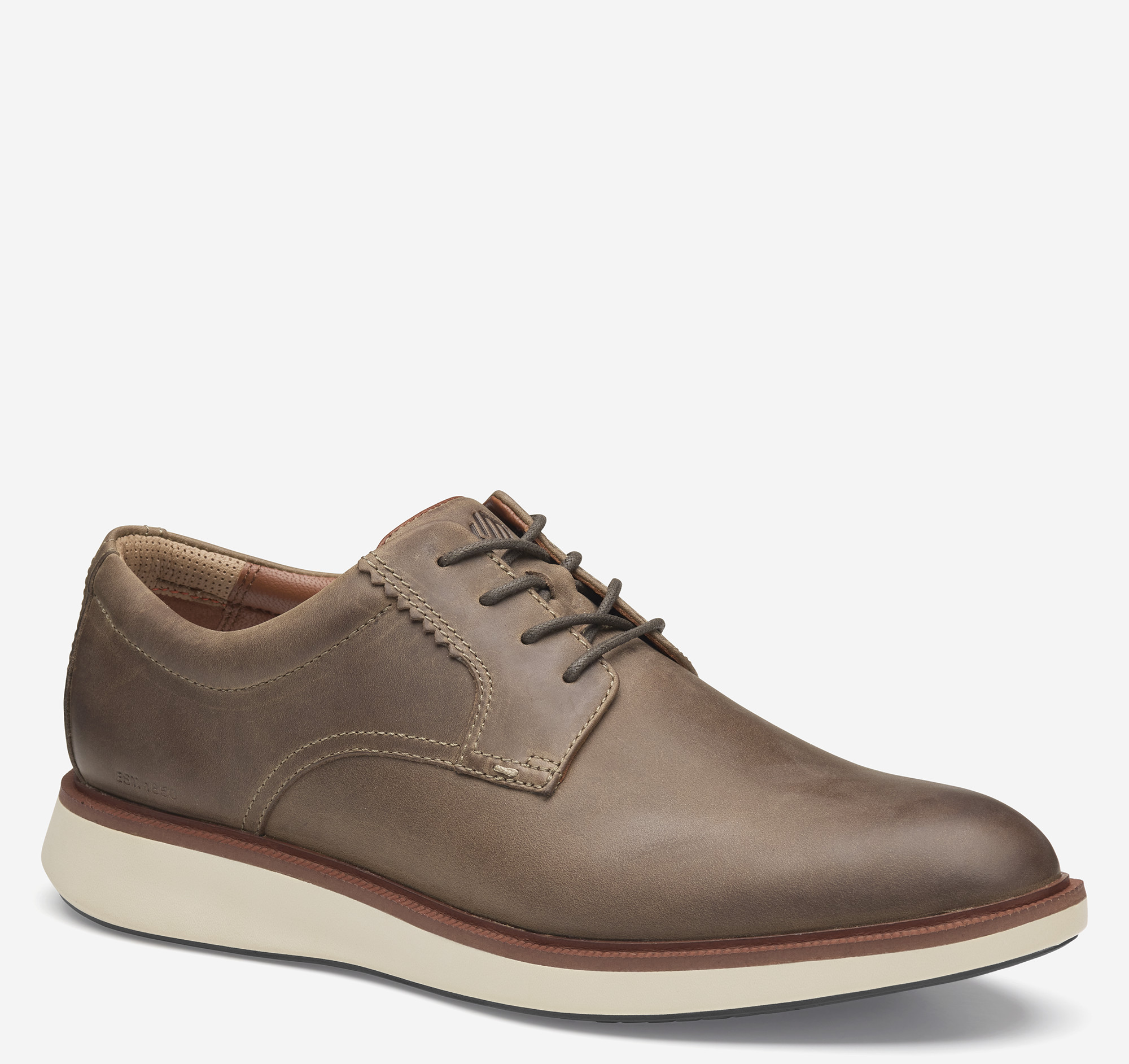 Johnston & Murphy Men's XC Parker Plain Toe - Stone Oiled Waterproof Full-Grain Leather - Size 9 - M