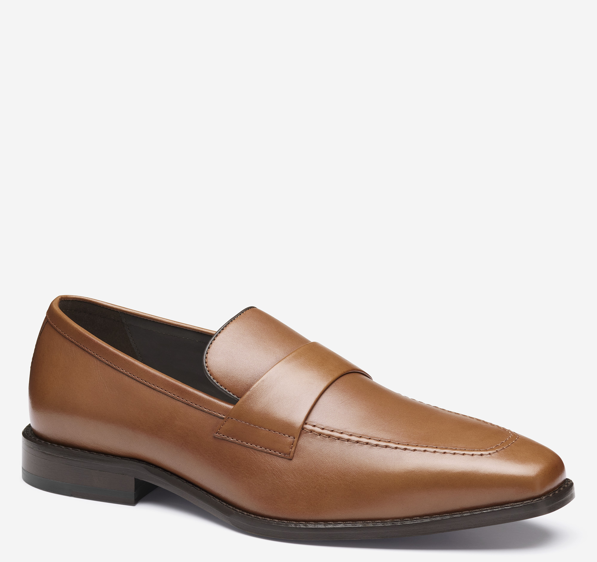 Johnston & Murphy Men's Floyd Penny Loafer - Tan Full-Grain Leather - Size 10.5 - M