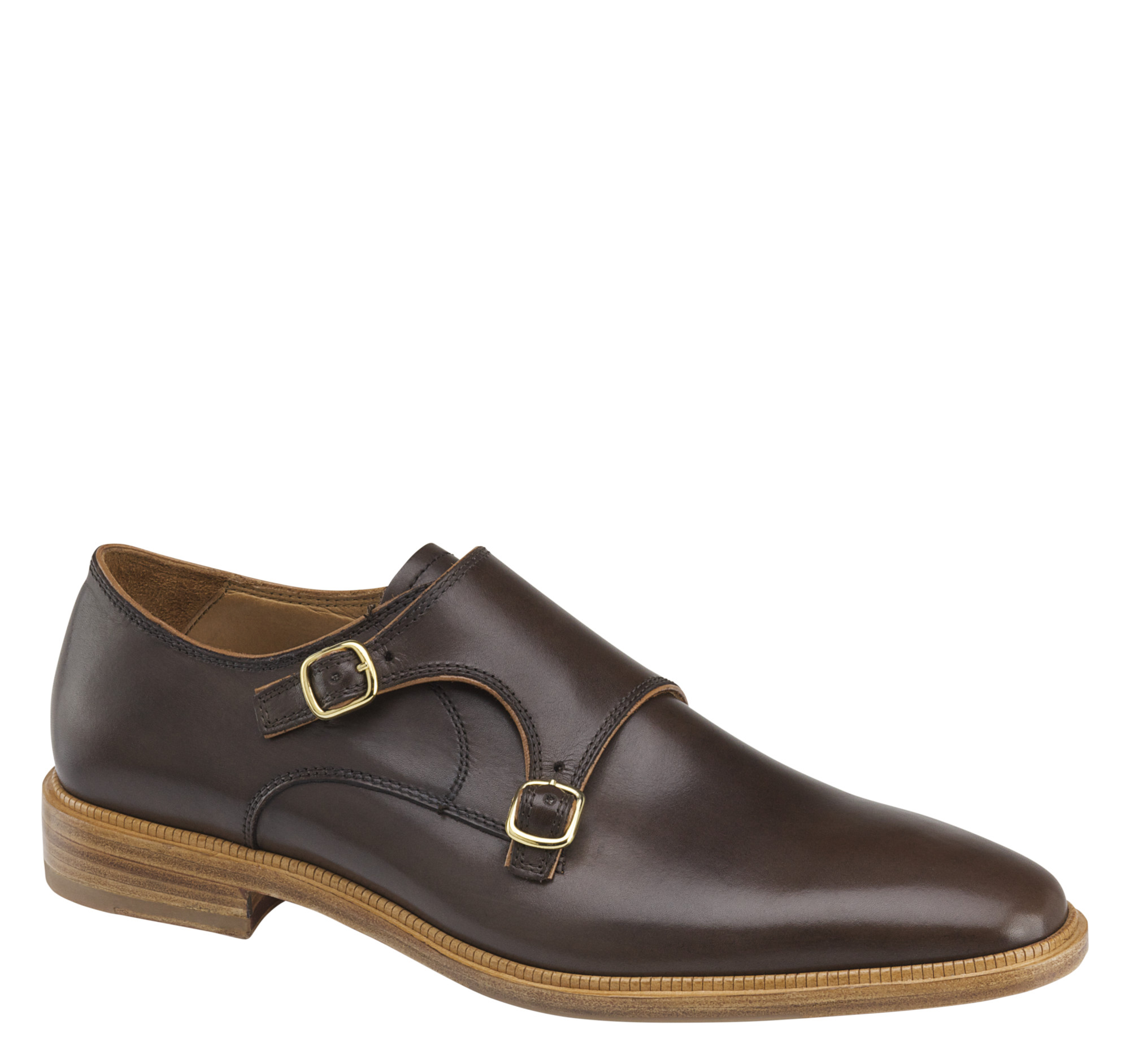 Johnston & Murphy Whitman Double-Buckle Monk Strap