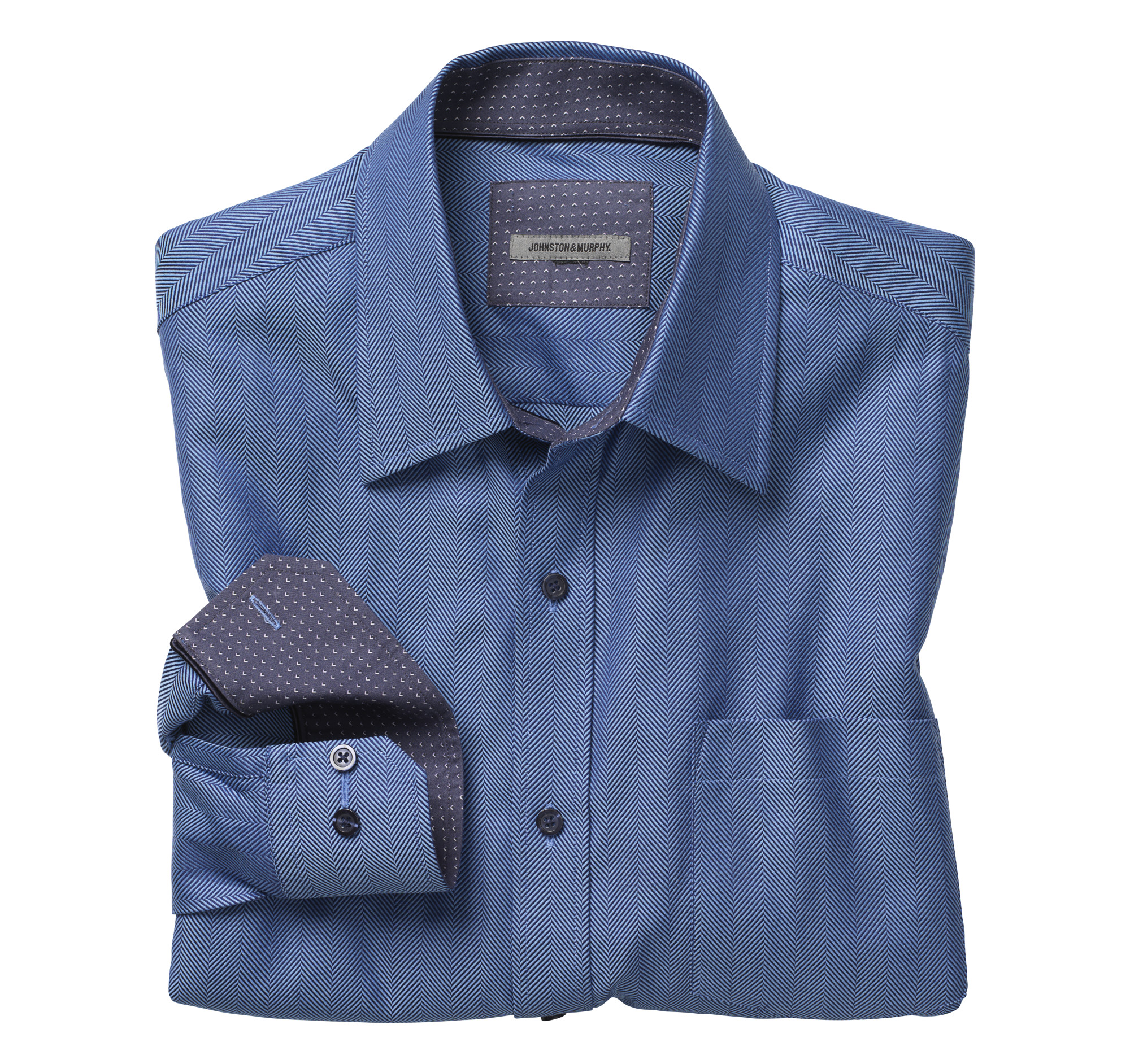 herringbone cotton shirt