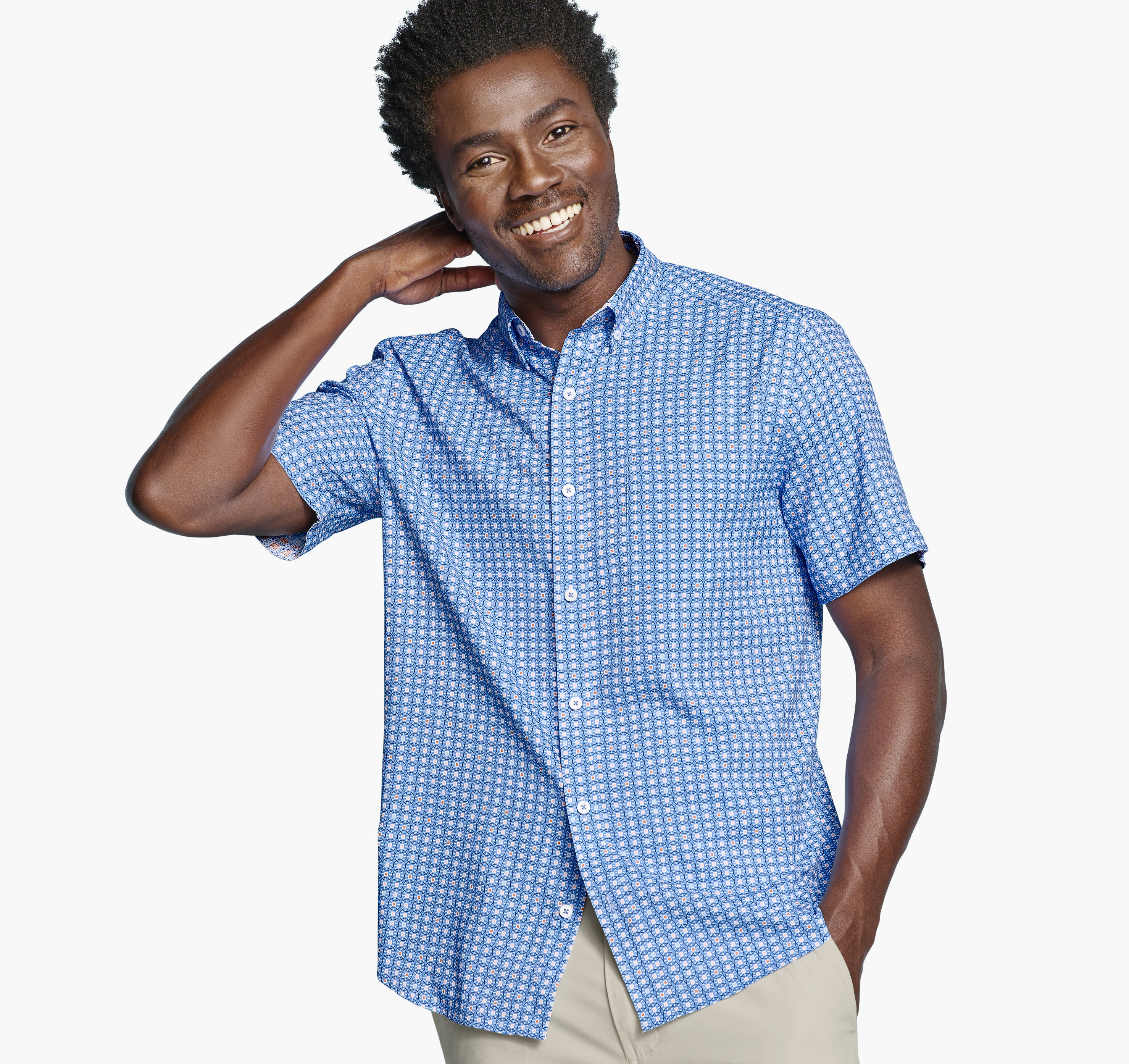 XC4® Short-Sleeve Stretch Woven Shirt