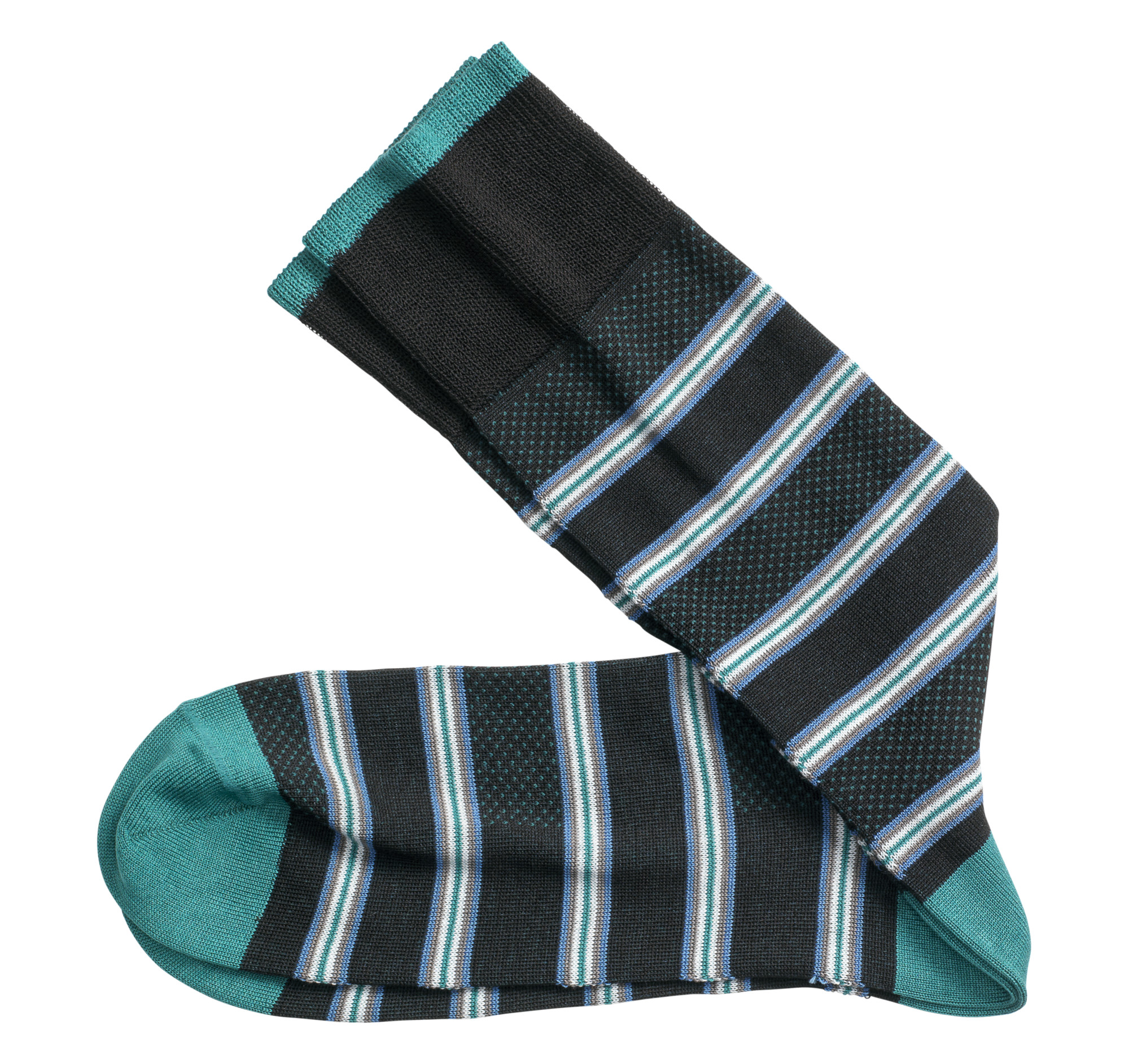 Johnston & Murphy Birdseye Stripe Socks
