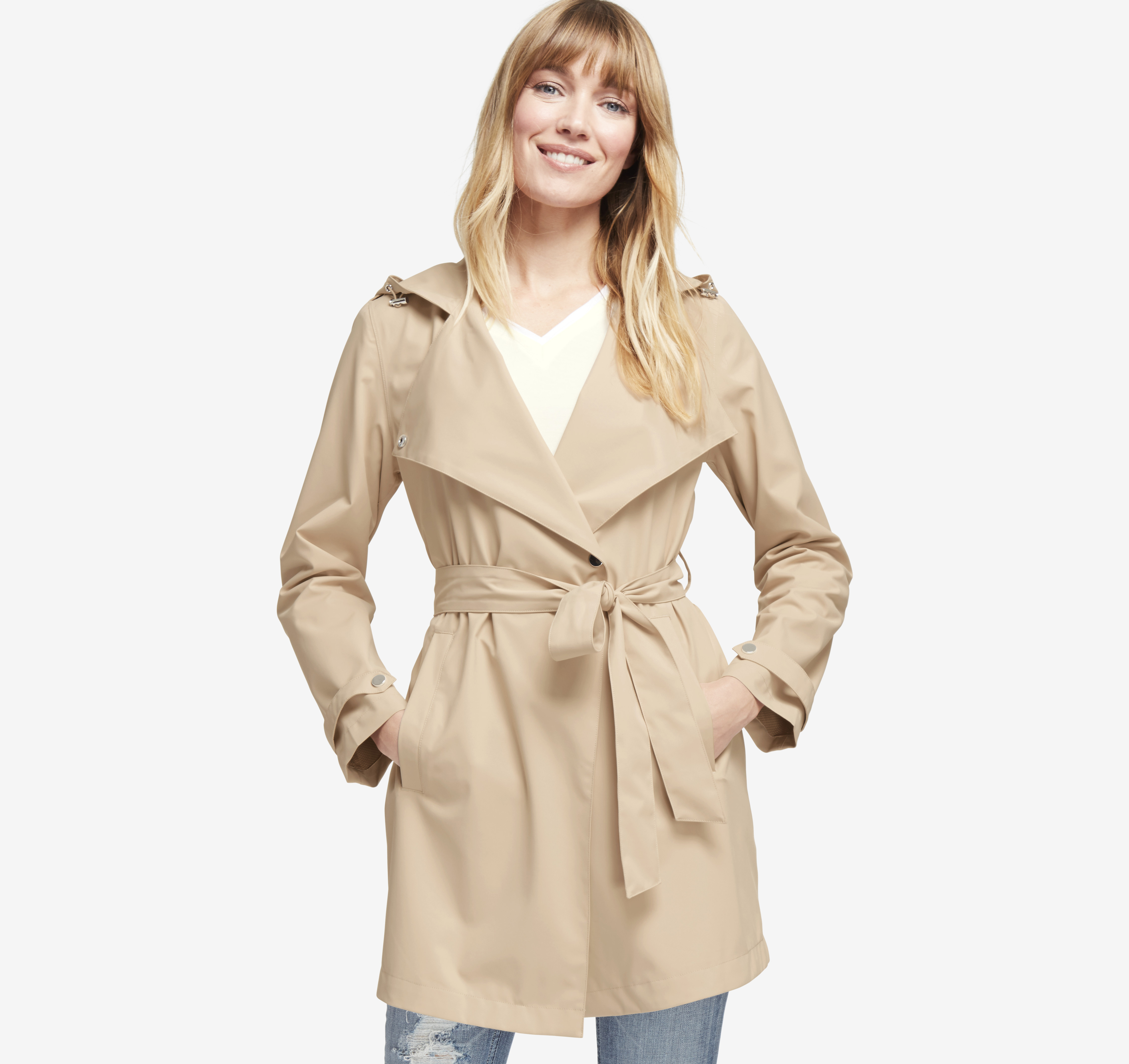 Johnston & Murphy Soft Hooded Trench