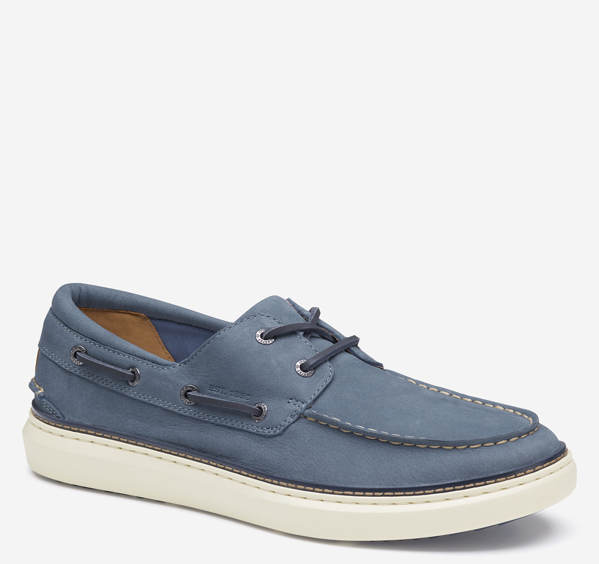 Johnston & Murphy Men's Mc Guffey 2 Boat Shoe - Denim Nubuck - Size 12 - M