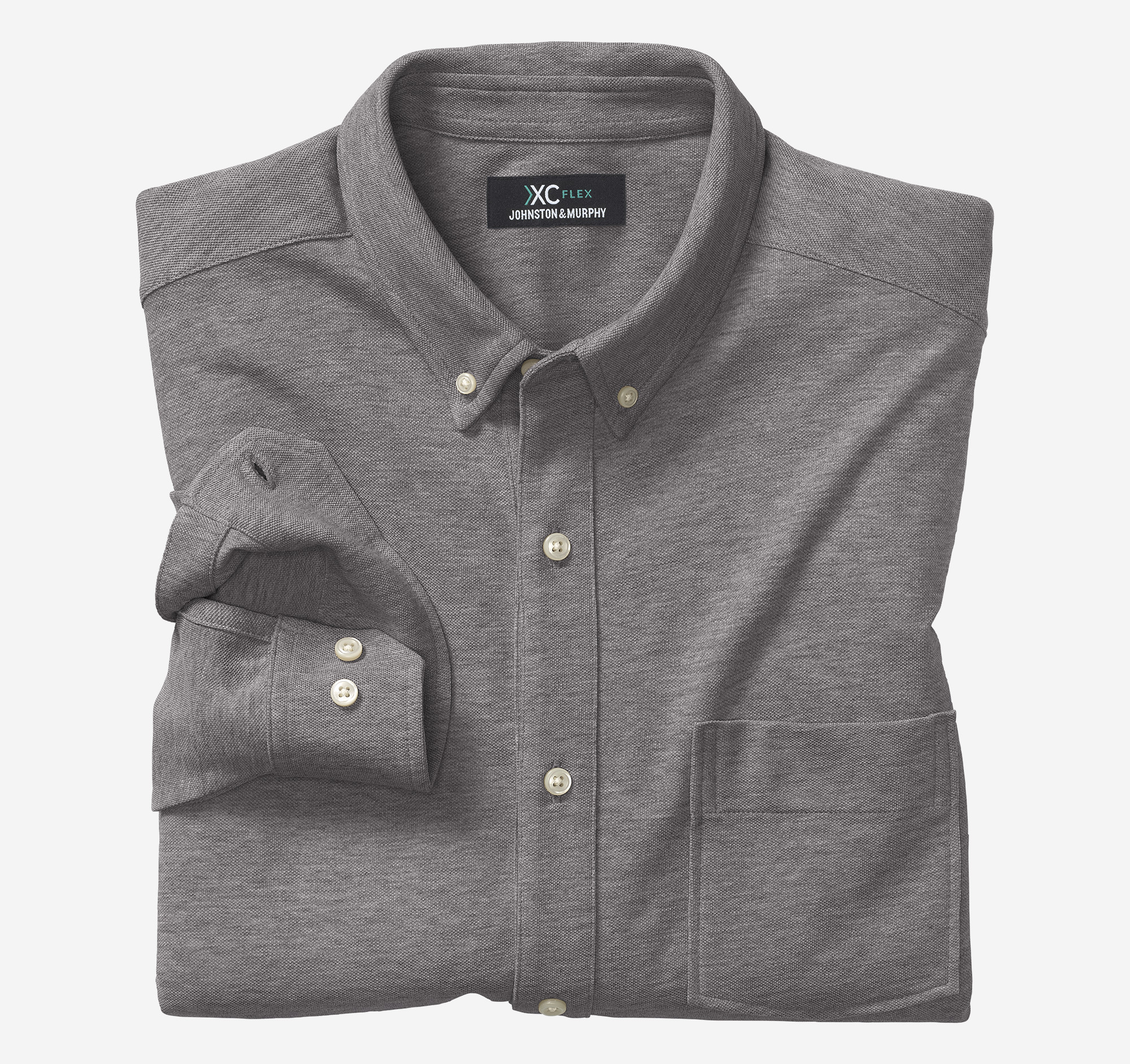 XC Flex® Birdseye Long-Sleeve Knit Shirt image number null