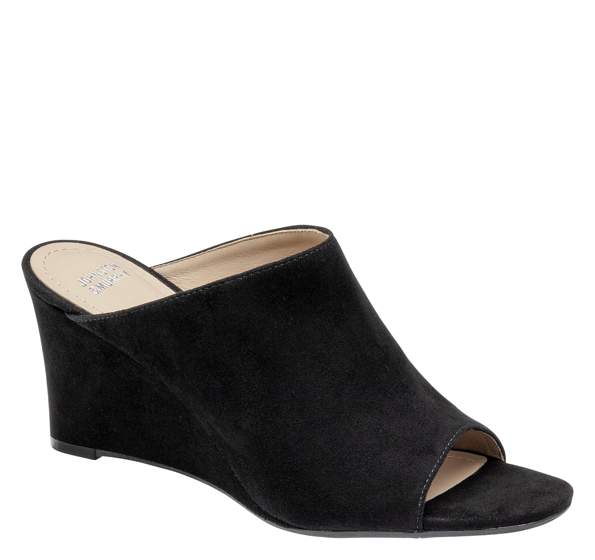 Johnston & Murphy Women's Breanna - Black Kid Suede