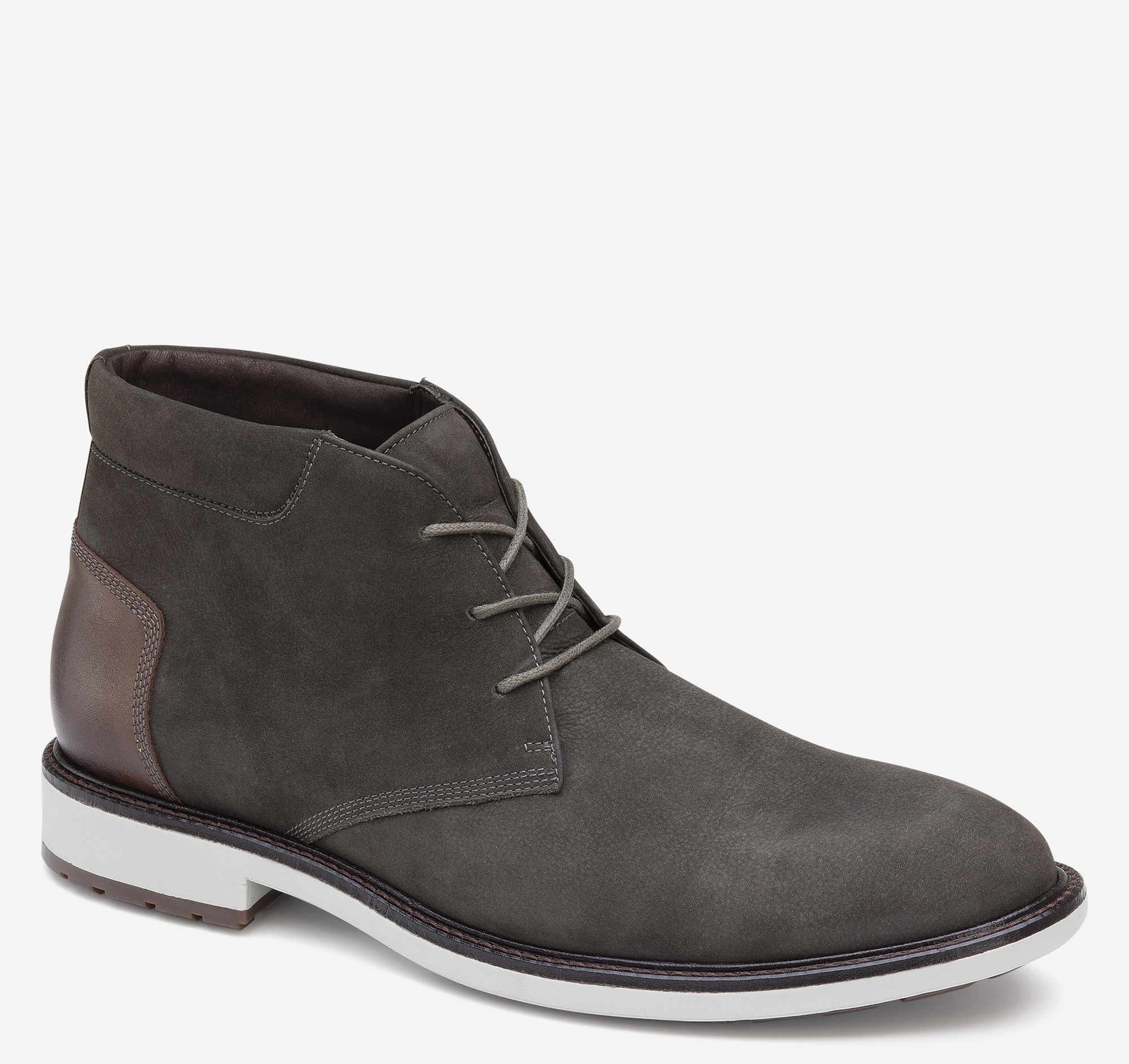 Johnston & Murphy Men's Lockwood Chukka Shoe - Charcoal Oiled Nubuck
