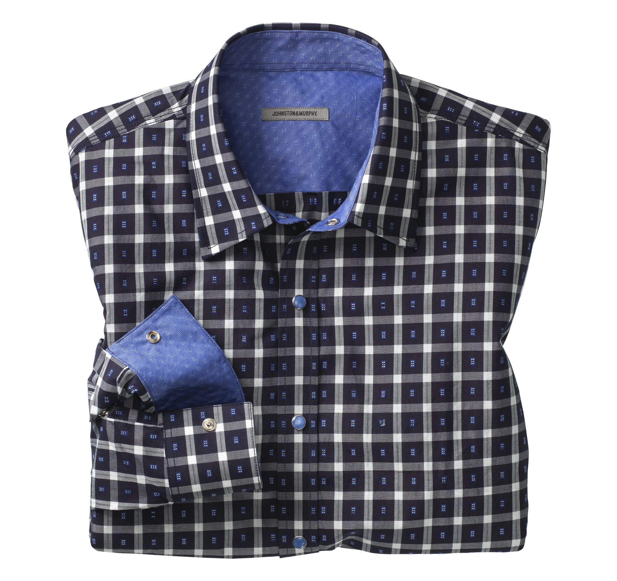 Slim Fit Jacquard Shirt Johnston & Murphy