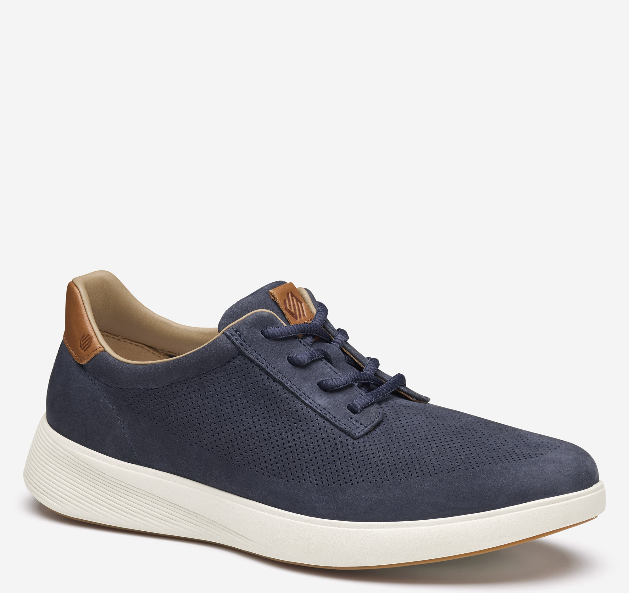 Johnston & Murphy Men's Ackerson Perfed Plain Toe - Navy Nubuck - Size 9 - M