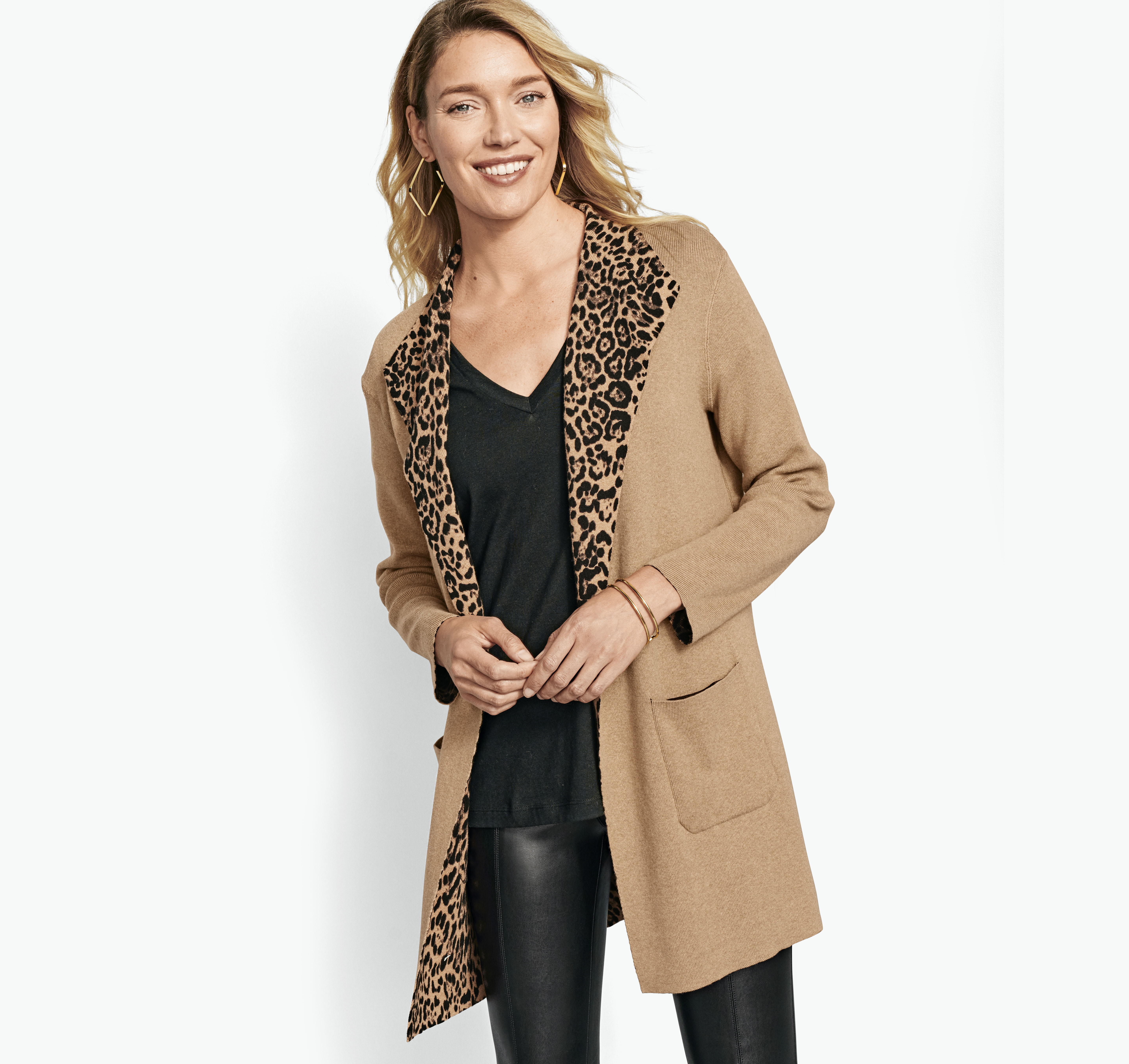 reversible sweater coat