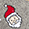 Gray Santa and Snowflakes