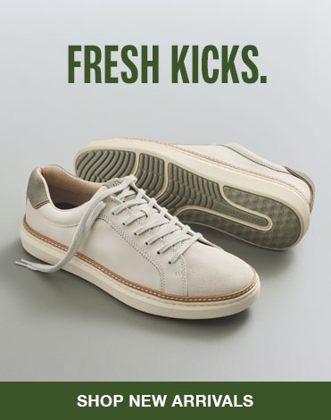 A pair of Johnston & Murphy men's casual sneakers with a white background. 