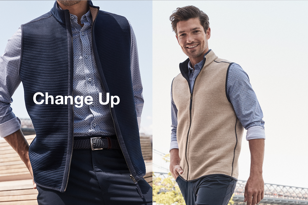 Johnston and murphy reversible vest top