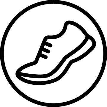 Athletic Construction Product Feature Badge