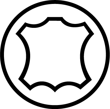 Leather Product Feature Badge